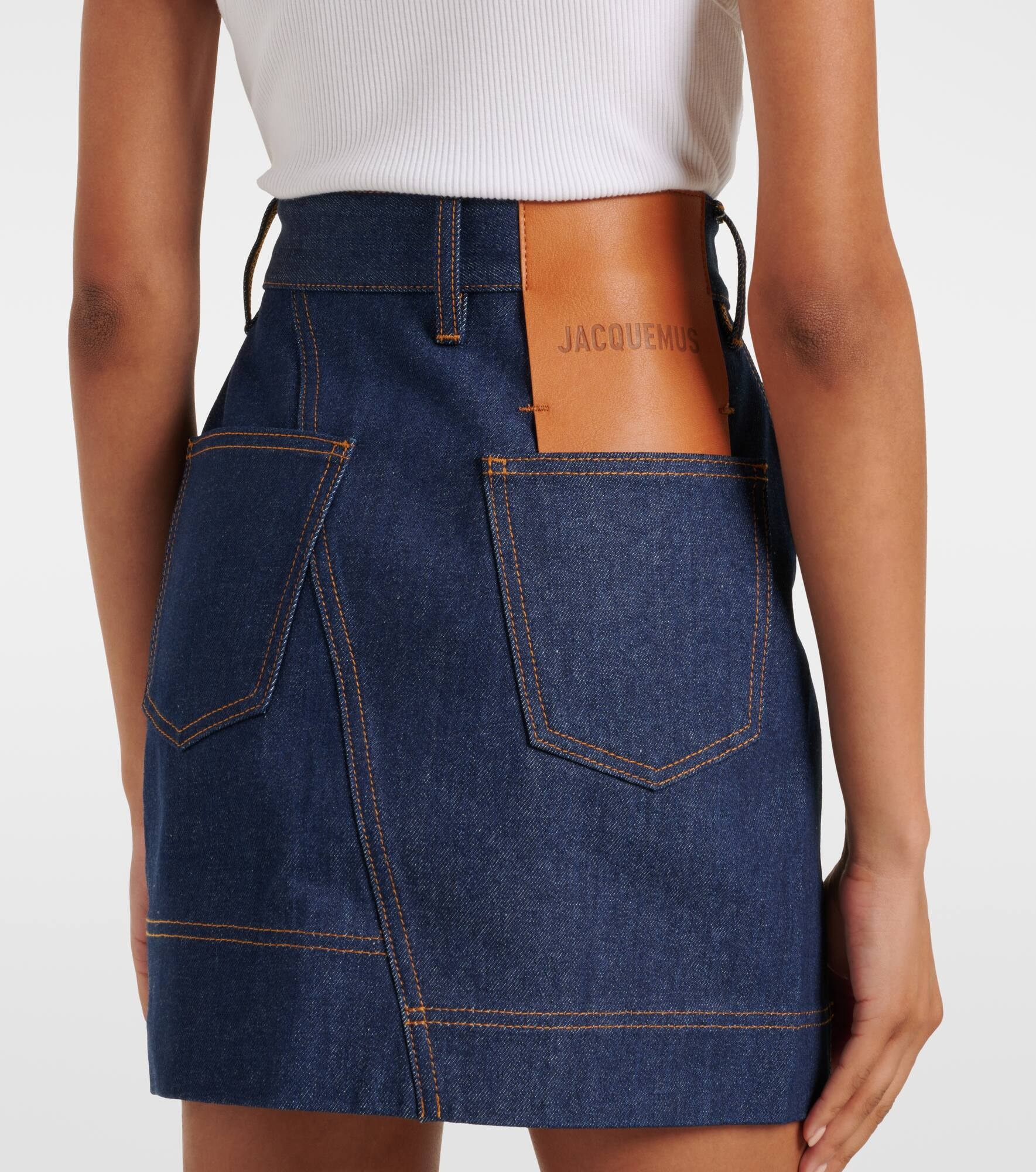 La Mini Jupe De-Nîmes denim miniskirt - 5