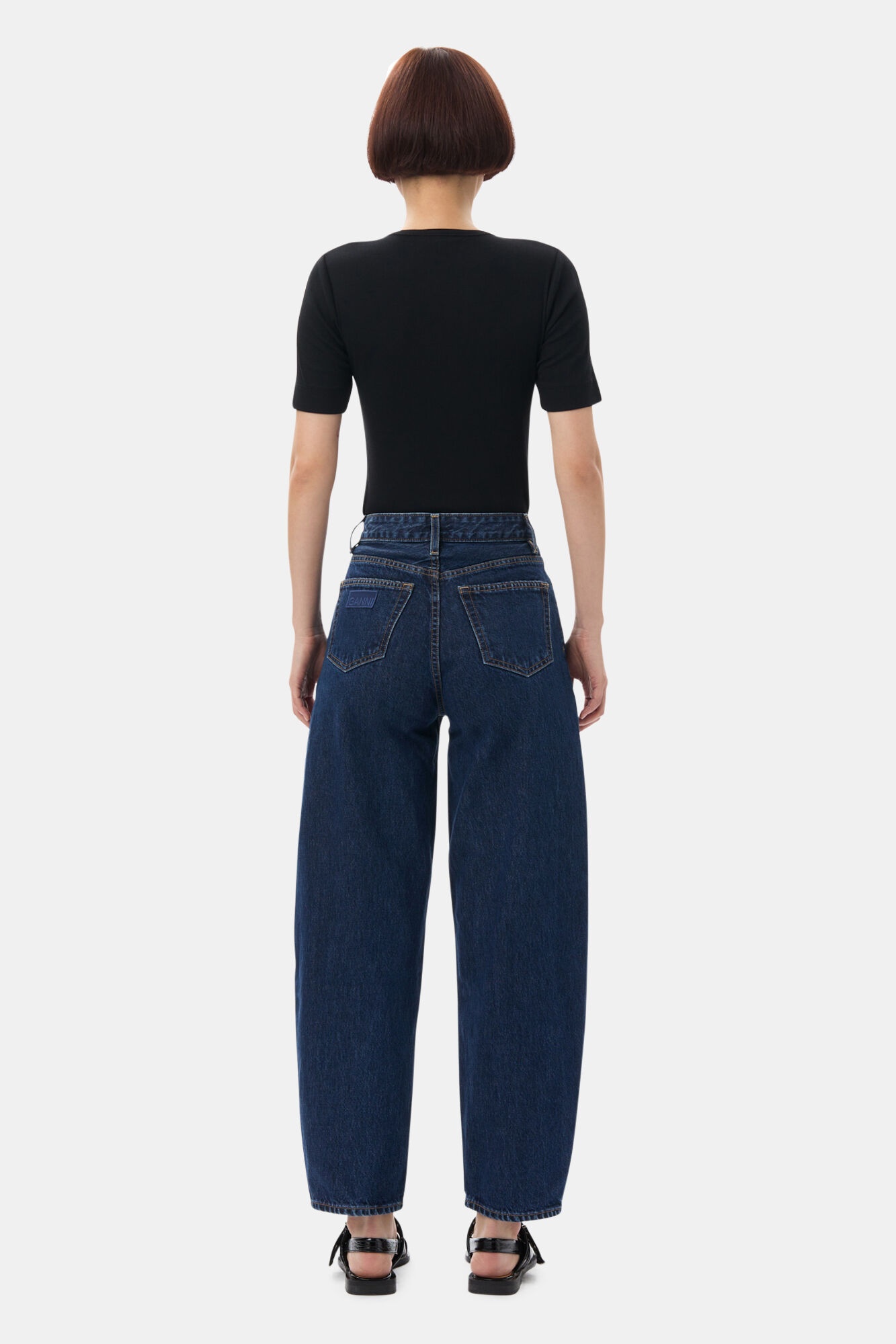 DARK BLUE STARY JEANS - 5