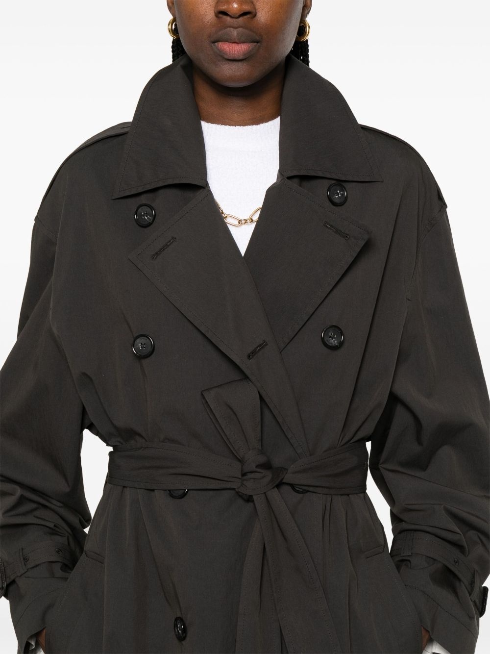 crisp summer trench coat - 5