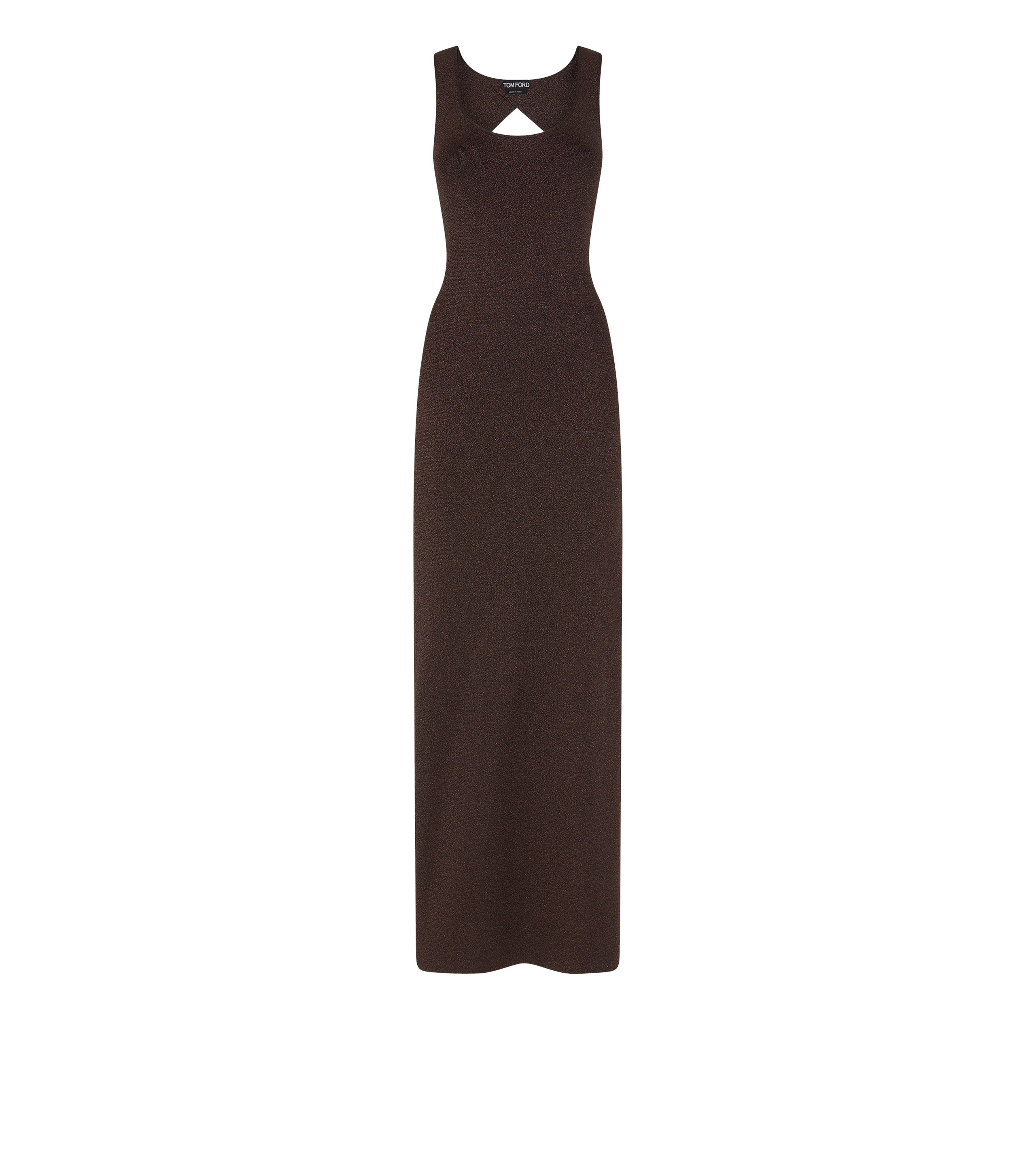 OPEN-BACK KNIT EVENING DRESS - 1