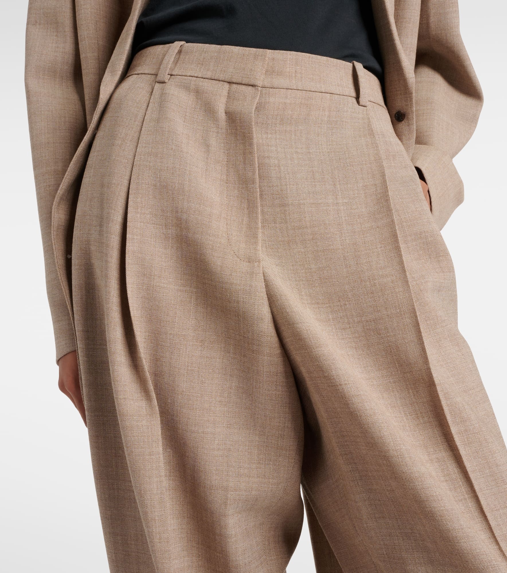 Tor virgin wool wide-leg pants - 4