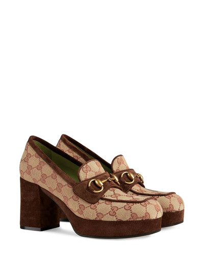 GUCCI GG platform mid-heel loafers outlook