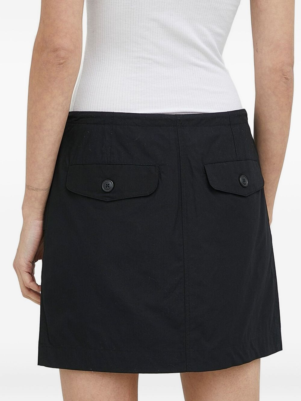 buttoned-pocket mini skirt - 2
