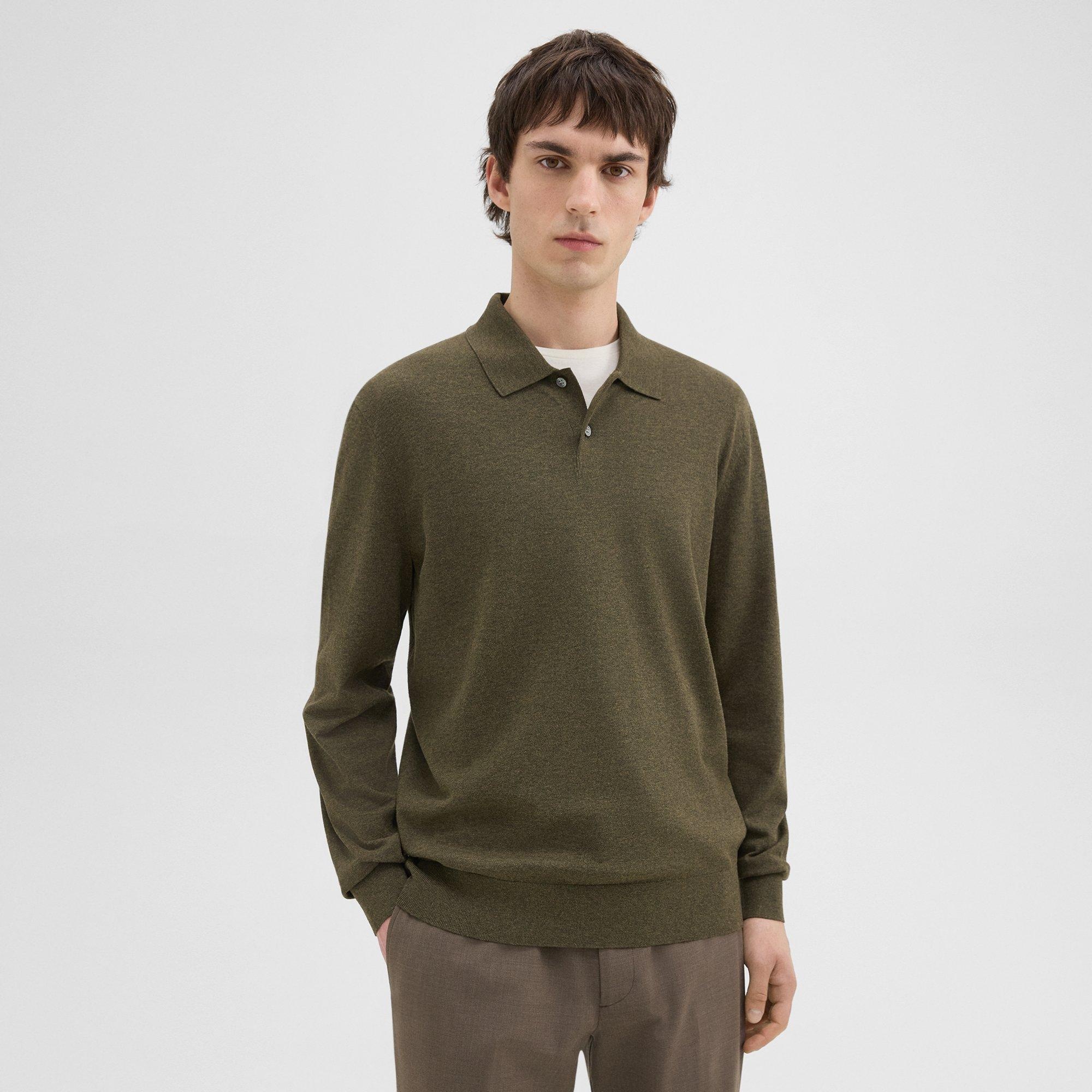 Goris Long-Sleeve Polo Shirt in Light Bilen - 2