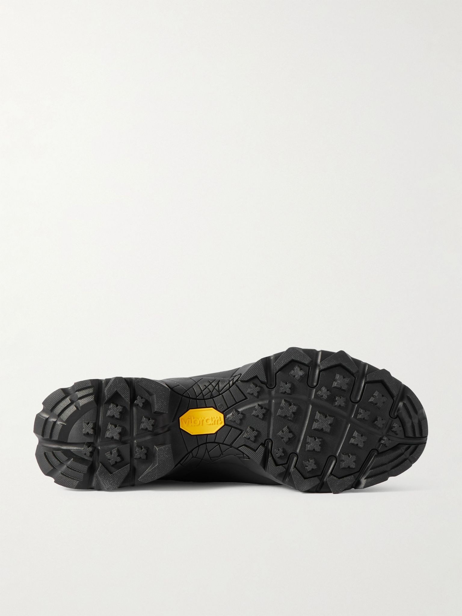 Katharina Light Rubber and Leather-Trimmed Ripstop Sneakers Black - 3