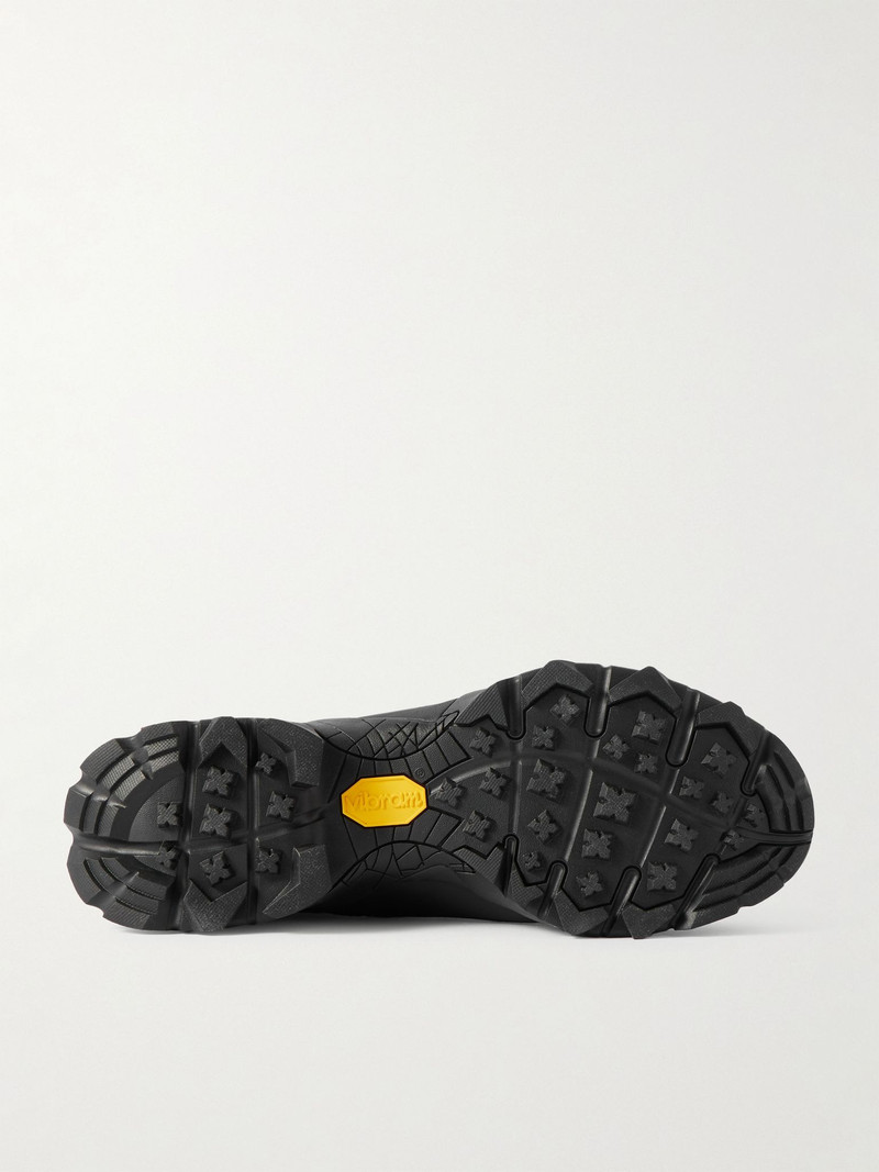Katharina Light Rubber and Leather-Trimmed Ripstop Sneakers Black 3