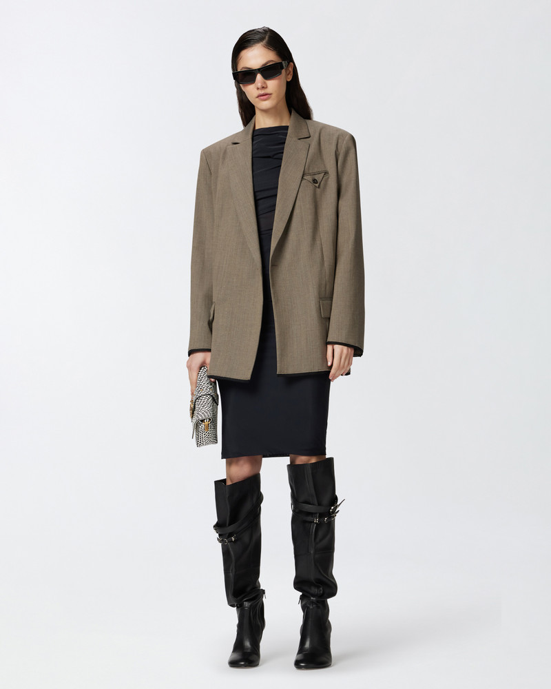 SLIM-FITTING CALF-LENGTH JERSEY DRESS 3