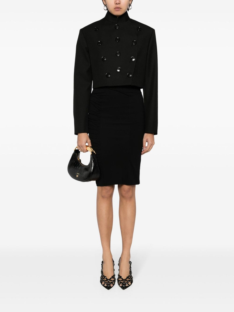 Alaïa double-breasted cropped jacket outlook