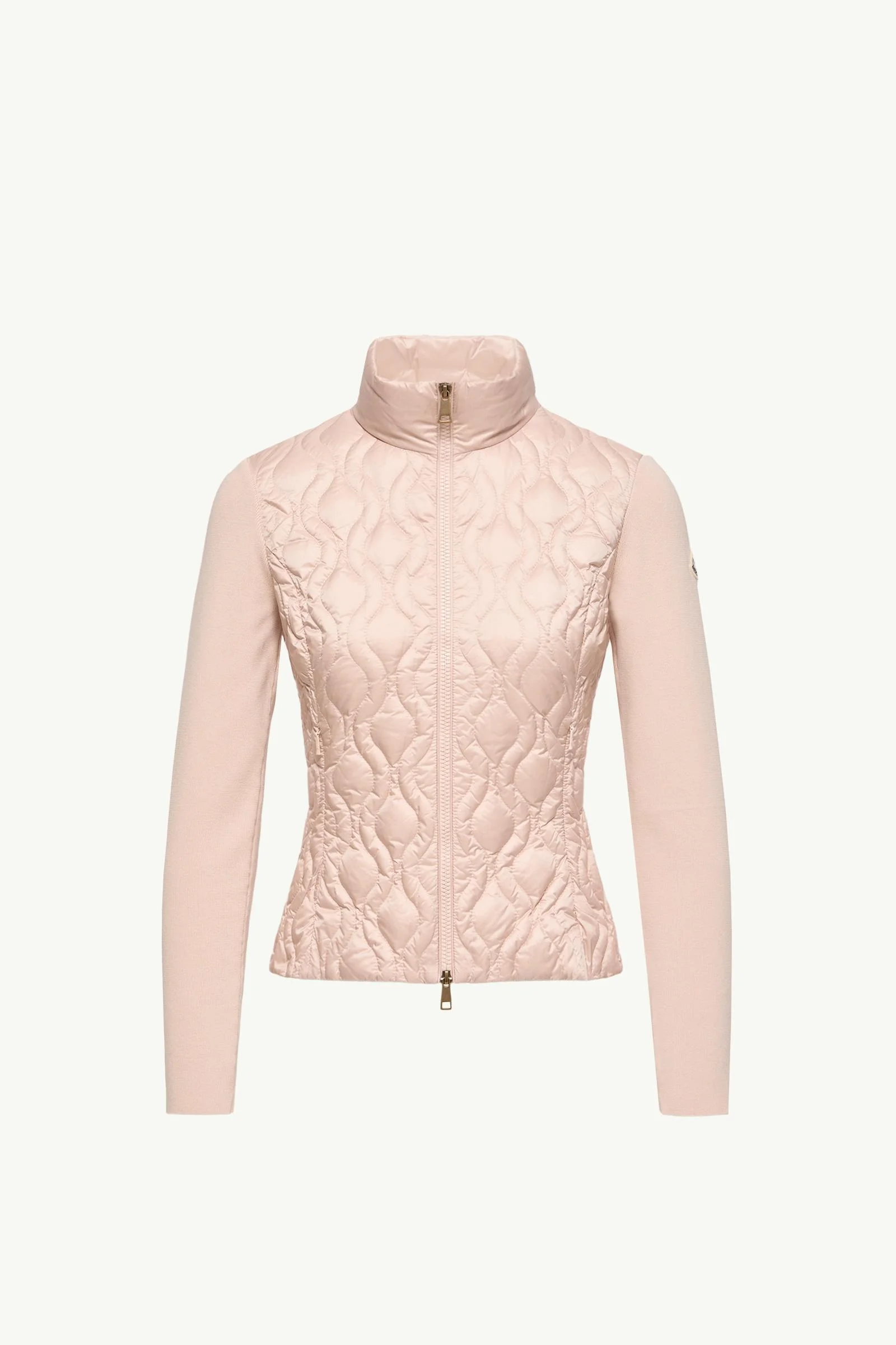 Cotton Padded Zip-Up Cardigan - 1