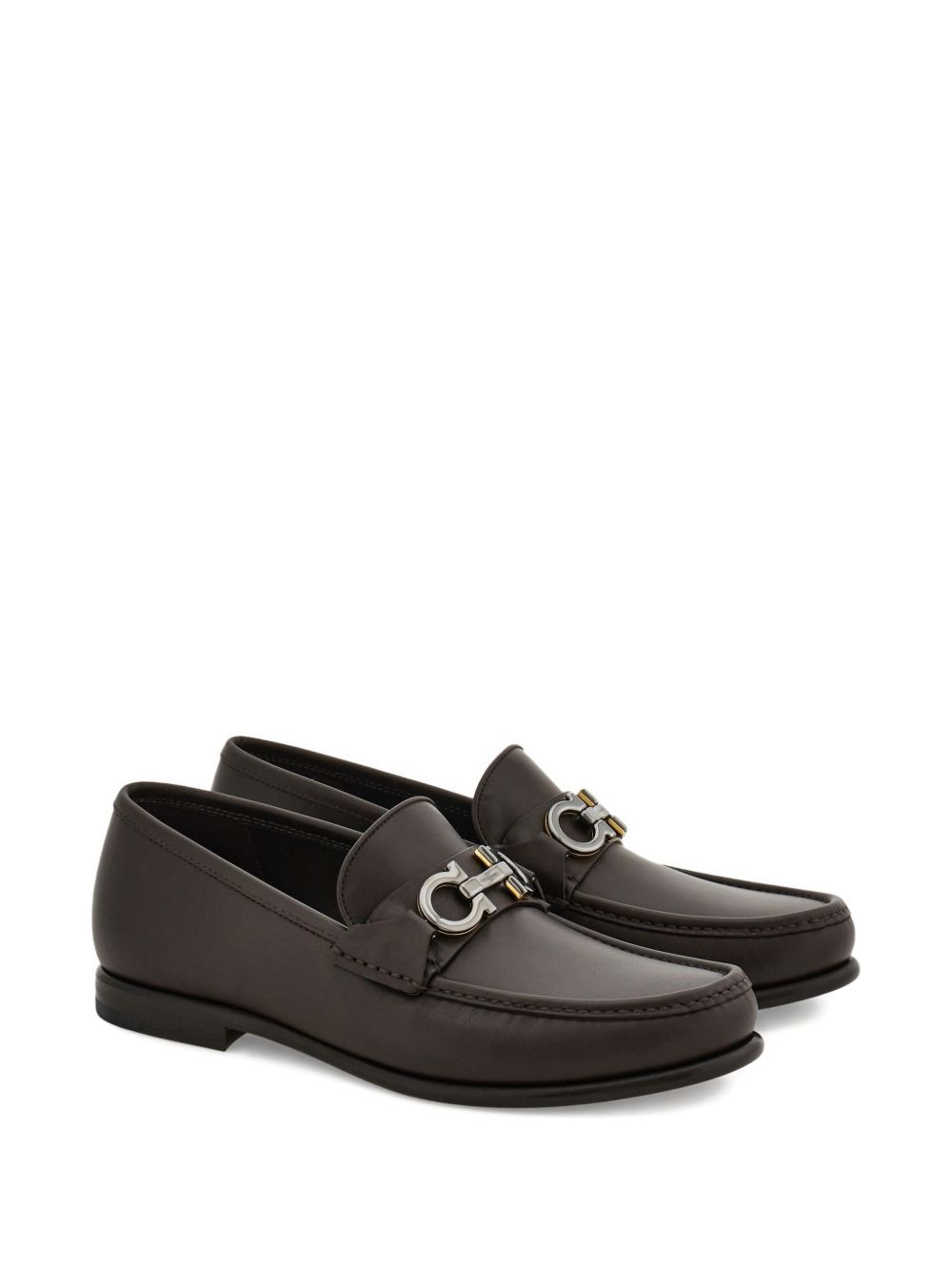 Gancini-buckle loafers - 2