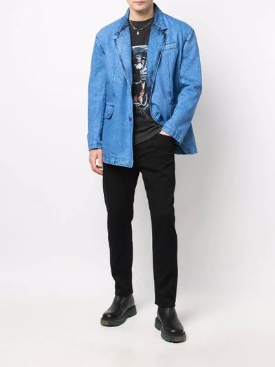 Diesel single-breasted fitted blazer outlook