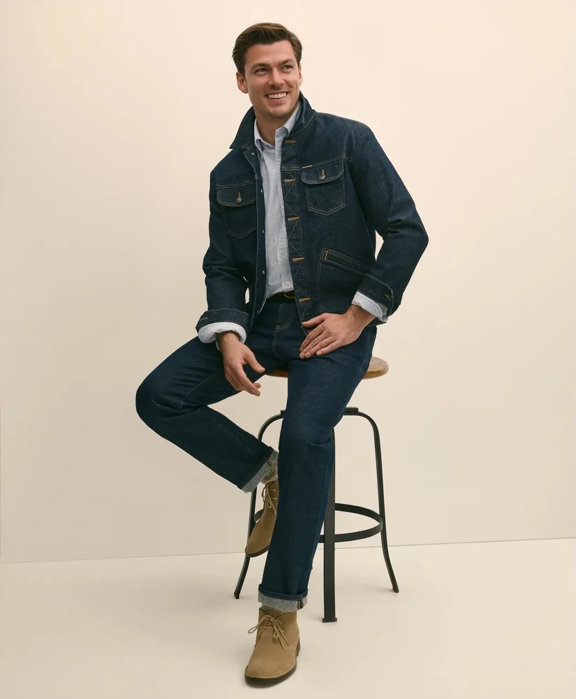 Straight Fit Denim Jeans - 1
