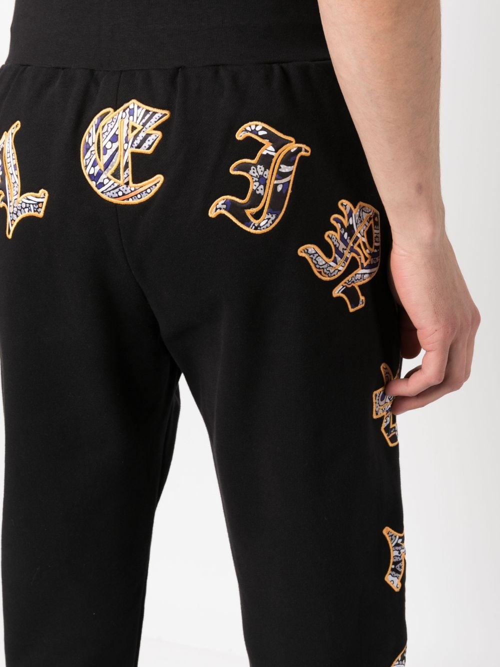 paisley-print logo-patch track pants - 5