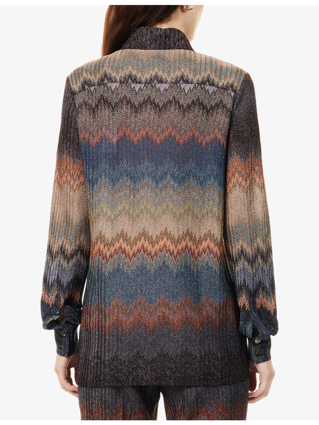 Chevron Long-Sleeves Woven Shirt - 4