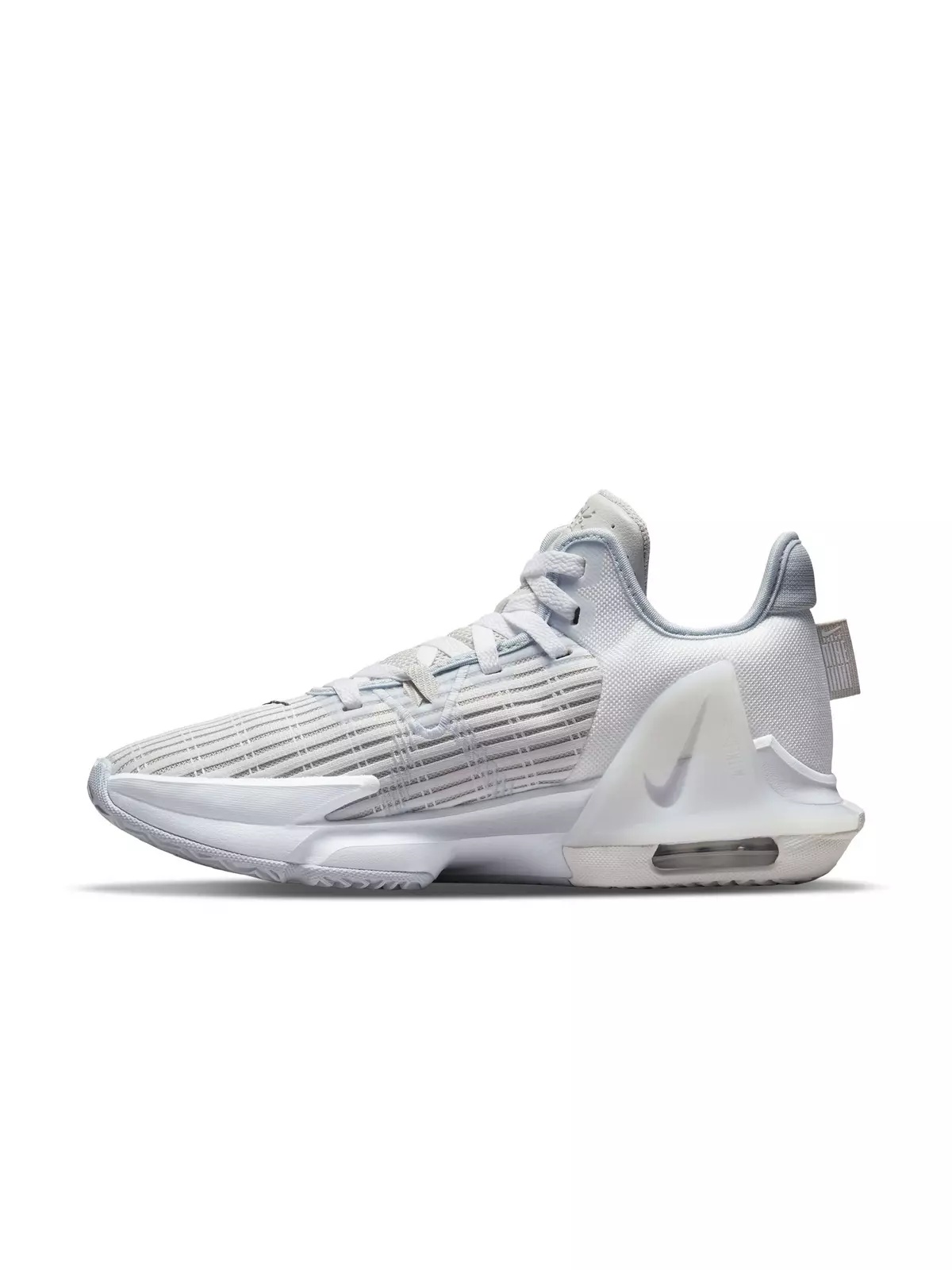 LeBron Witness 6 "Summit White/Metallic Pewter/Light Bone" Men's Basketball Shoe - 3