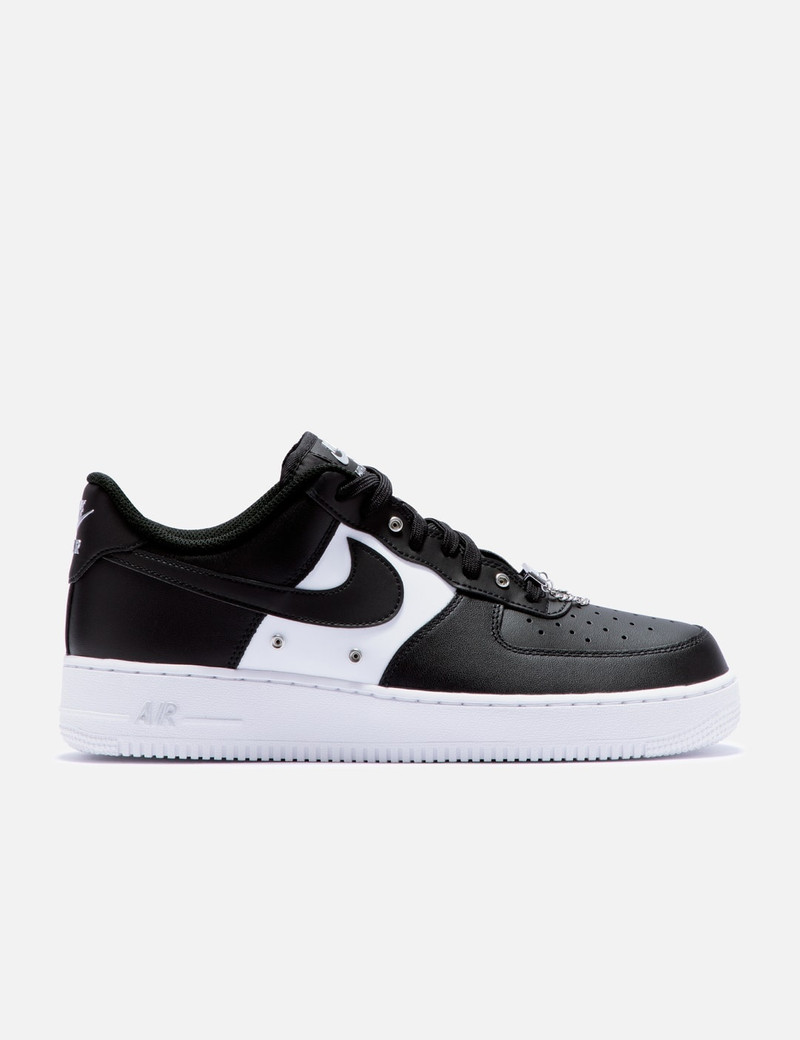 Nike 공기 힘 1 낮은 '07 PRM 검정 백색 금속은 - 1