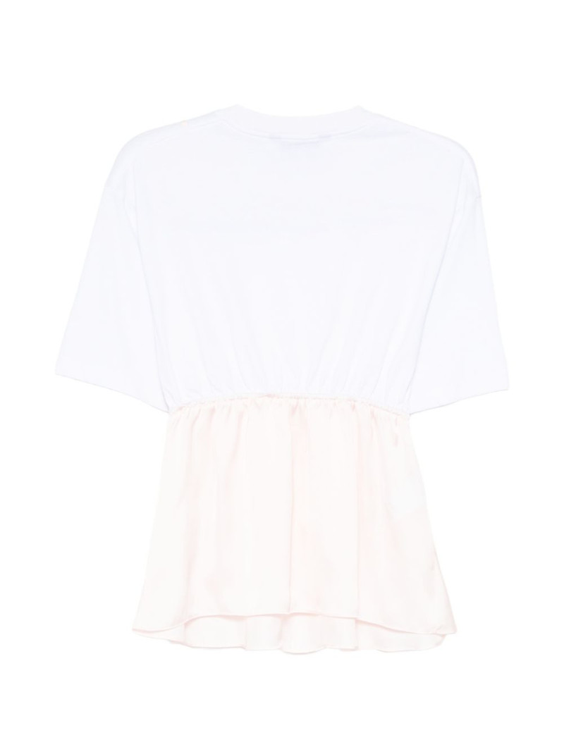 pushBUTTON lace layered T-shirt outlook