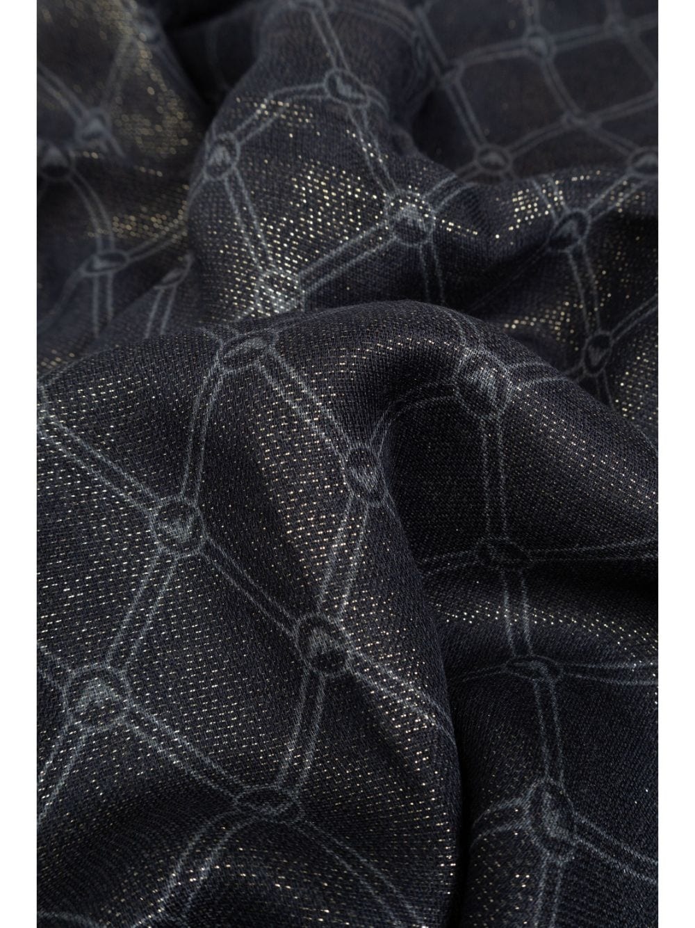 logo-jacquard frayed scarf - 3