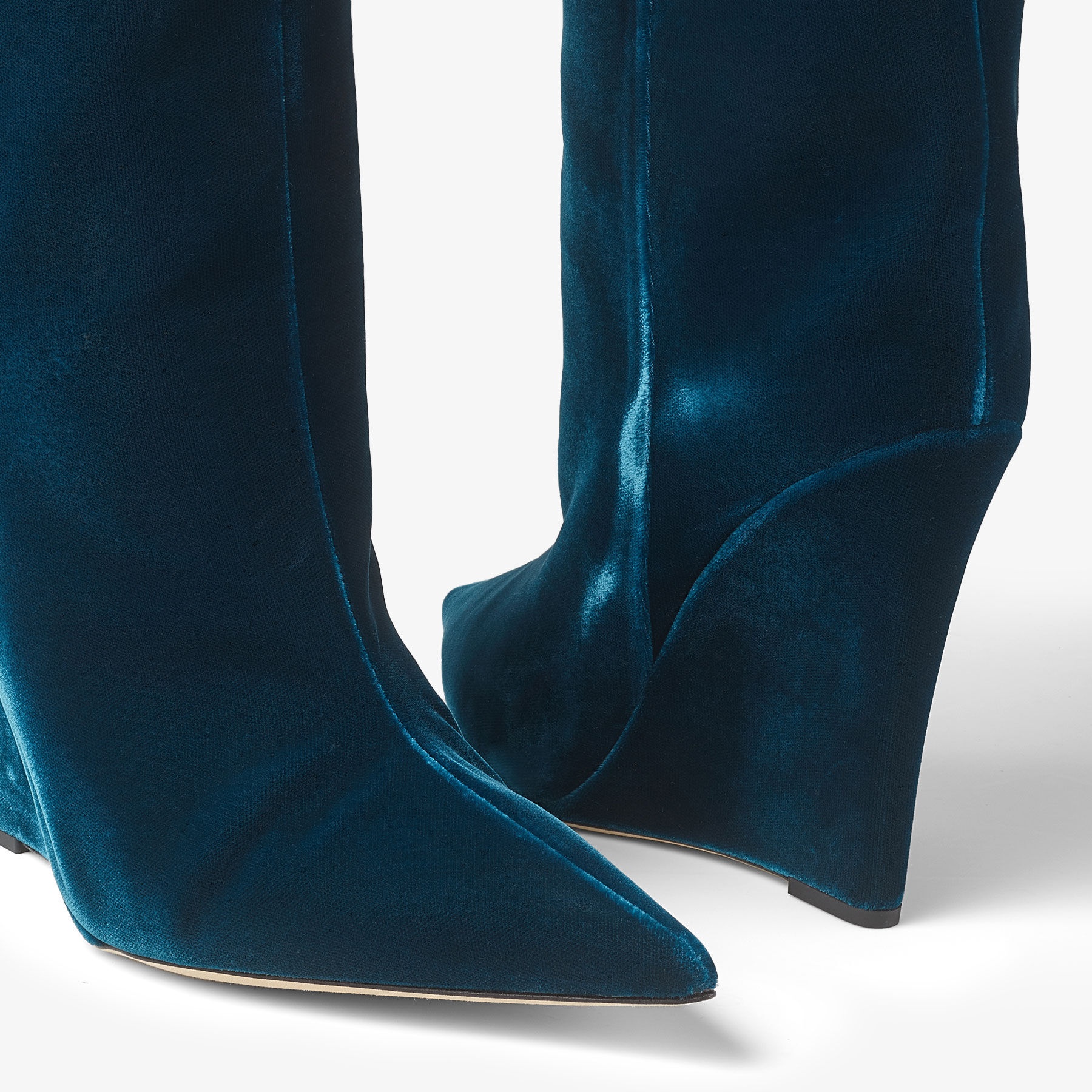 Blake Knee Boot 110
Dragonfly Velvet Wedge Knee-high Boots - 3