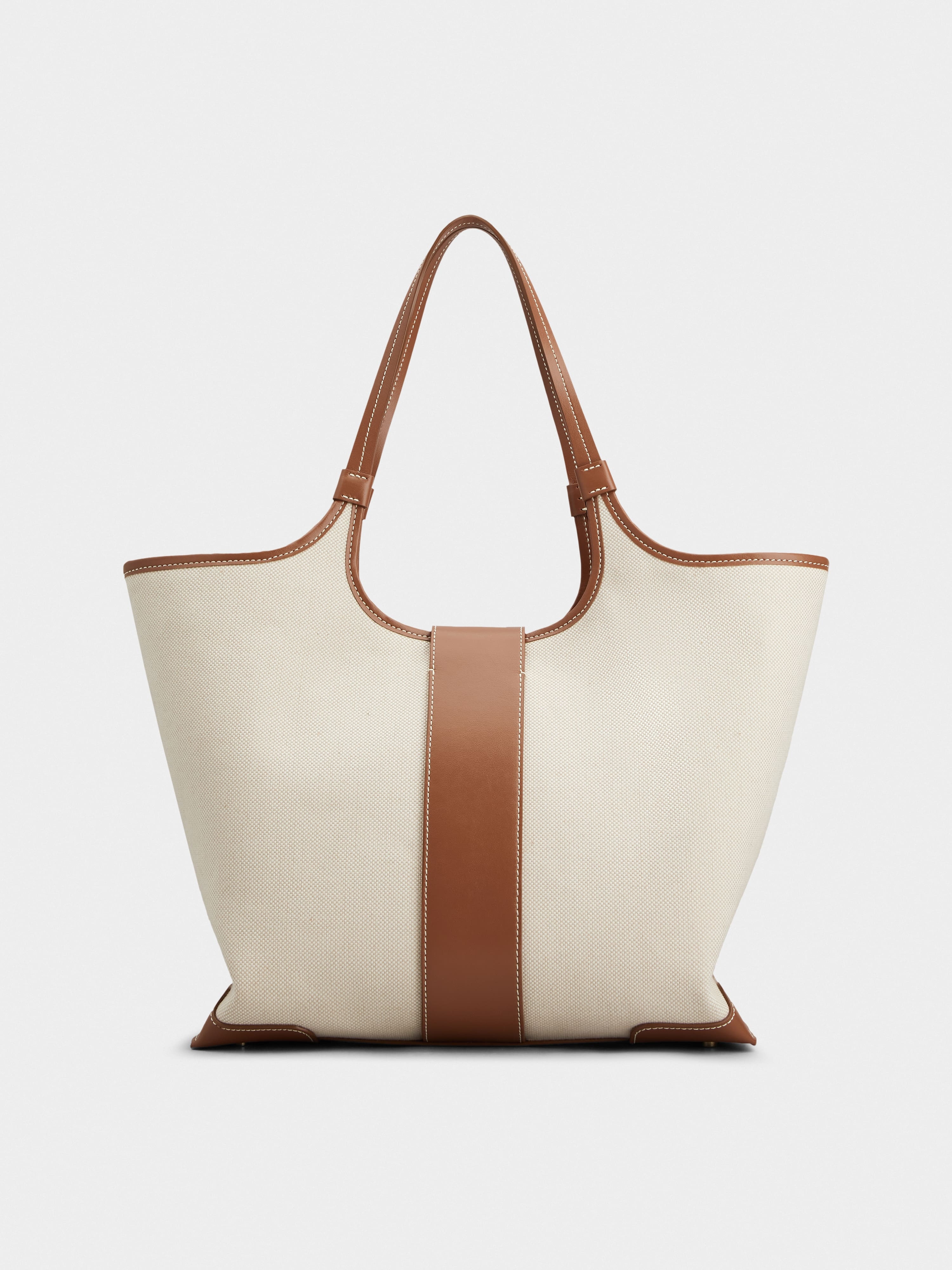 Viv' Choc Medium Shopping Bag in canvas - 4
