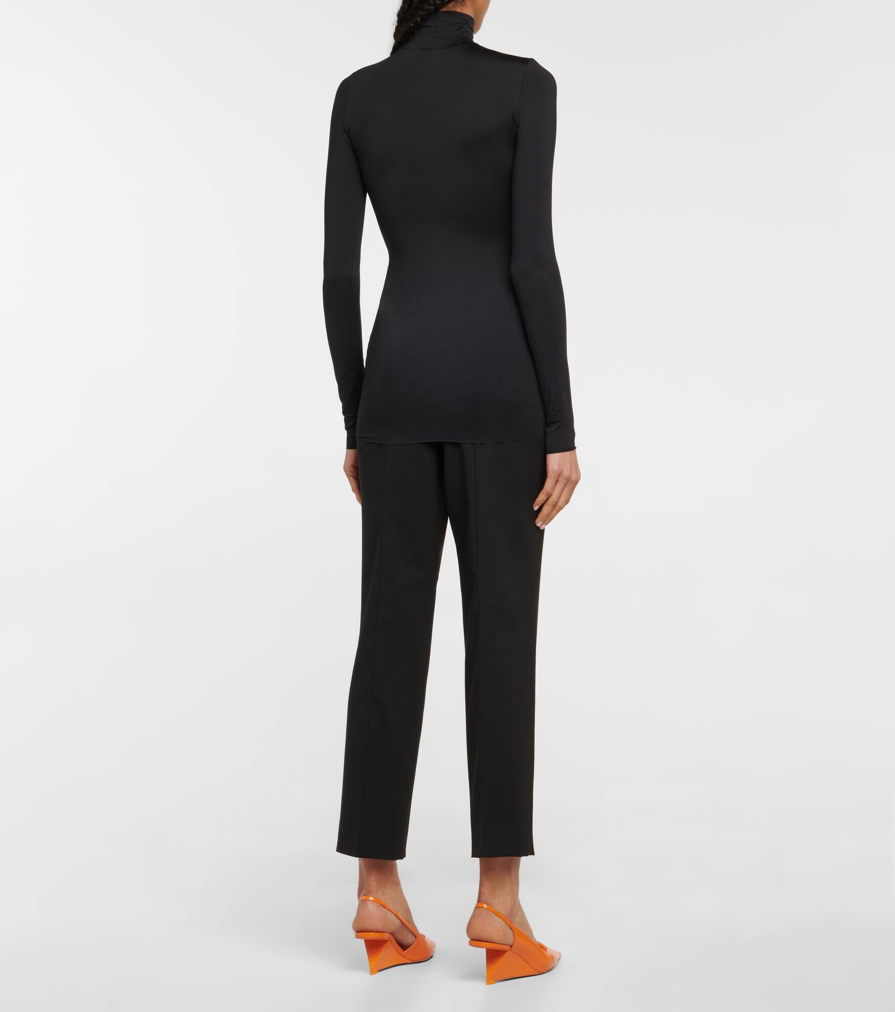 Logo jersey high-neck top - 3