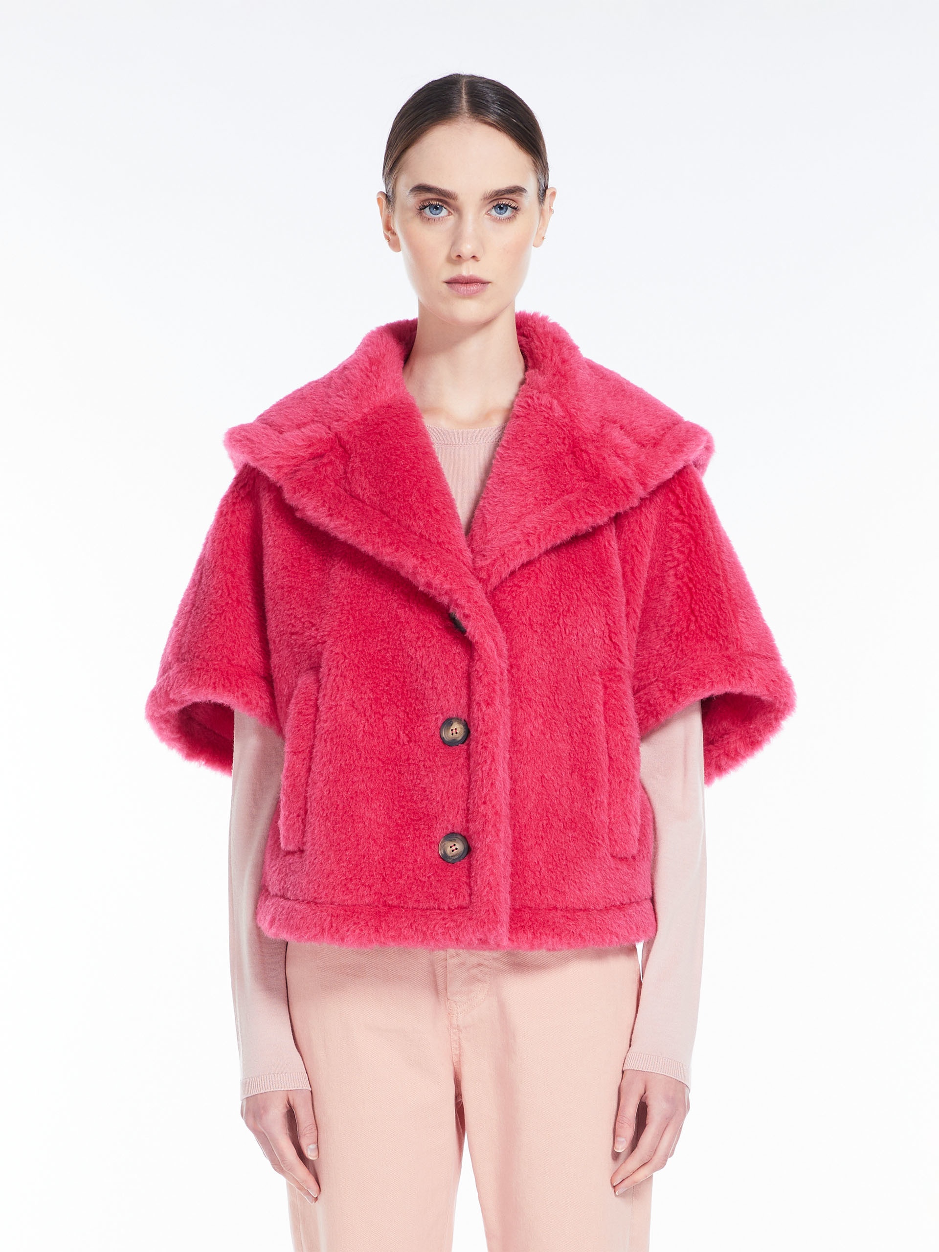 CAMBUSA1 Teddy fabric cape - 3