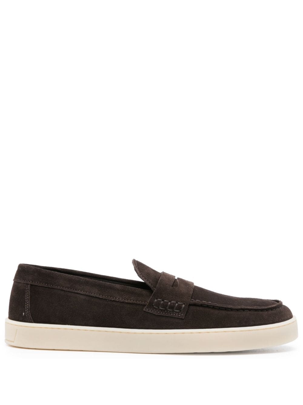 penny-slot suede loafers - 1
