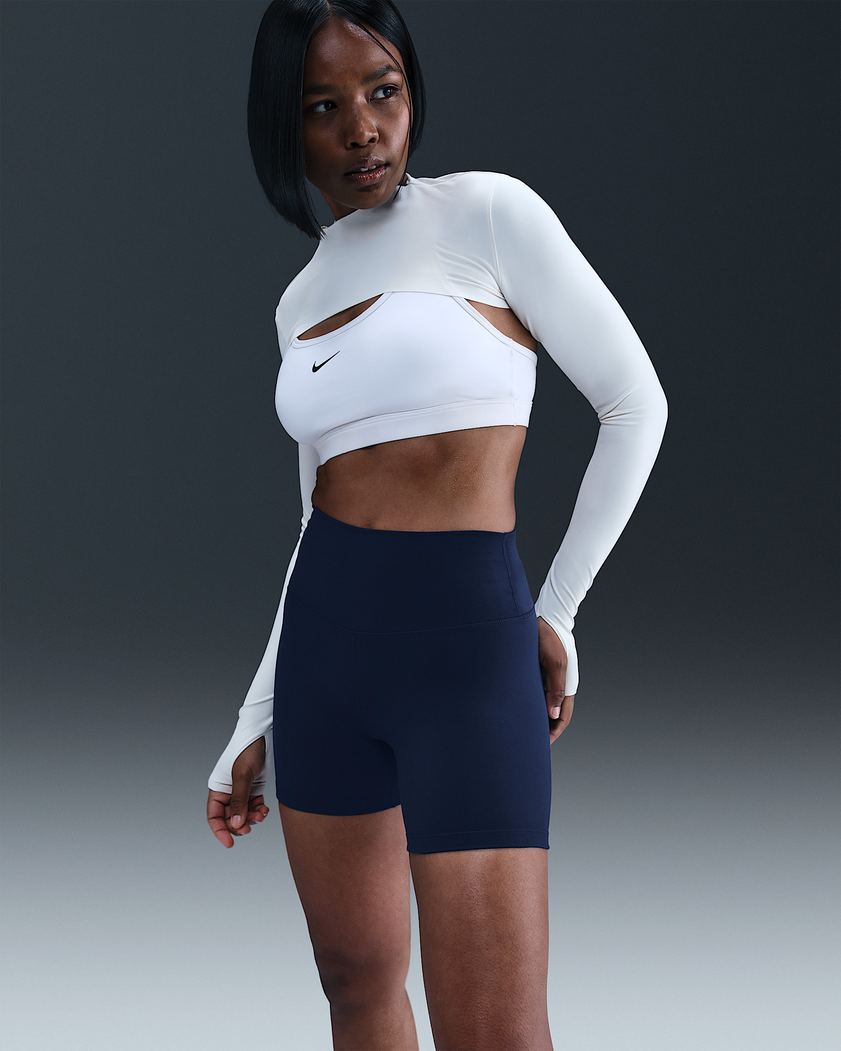 Nike One Women's High-Waisted 5" Biker Shorts - 2