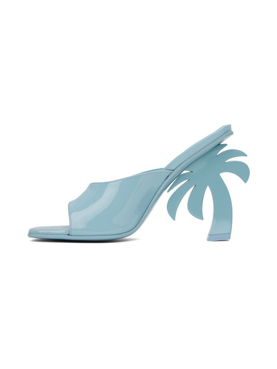 Palm Angels Blue Palm Mules outlook