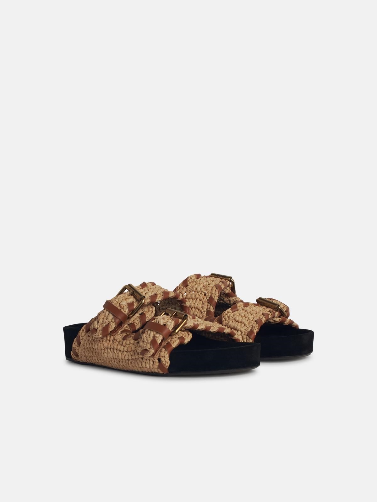 'LENNYO' BEIGE PALM SLIPPER - 2
