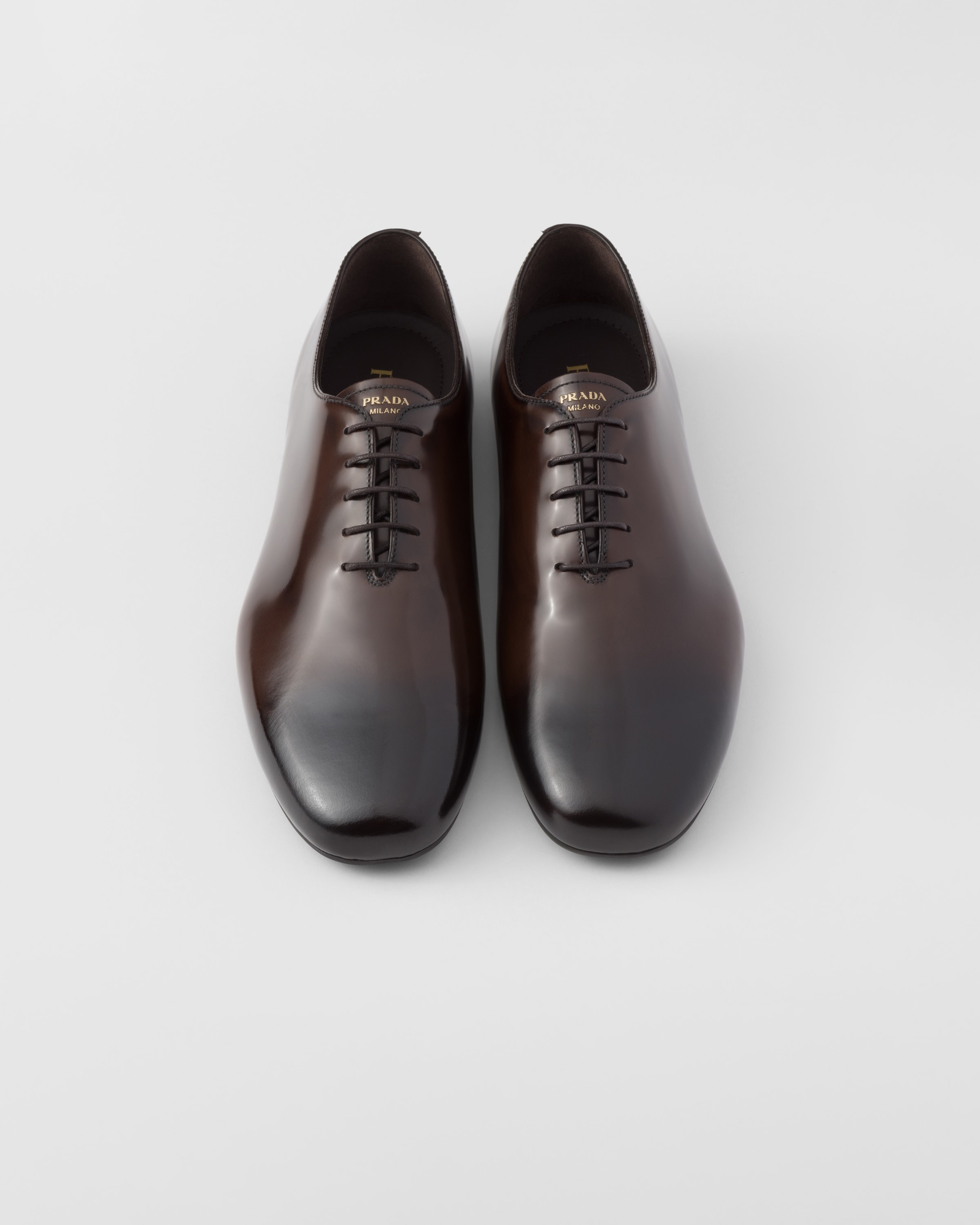 Prada Brushed leather lace-ups | REVERSIBLE