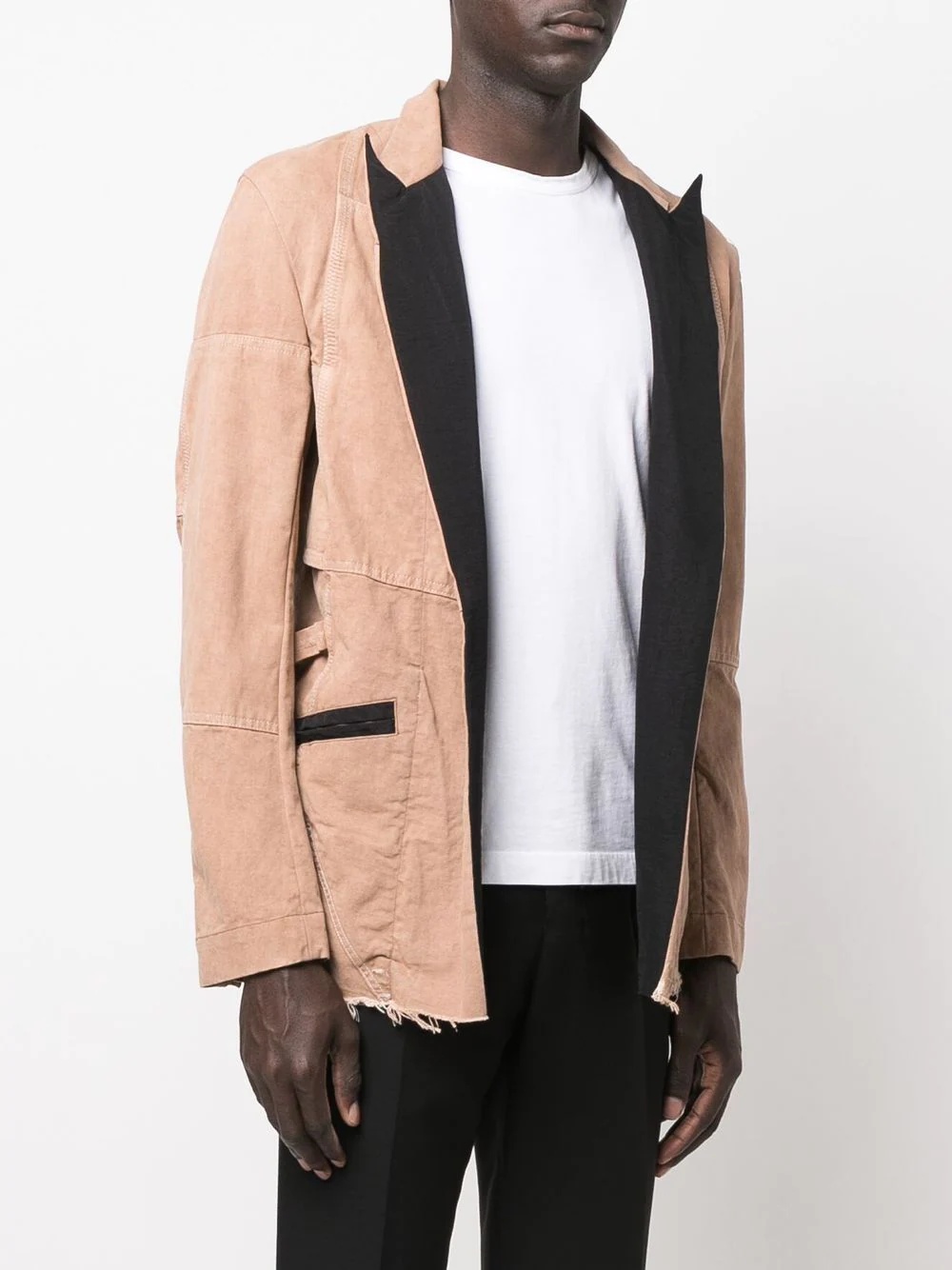 two-tone peak-lapels blazer - 3