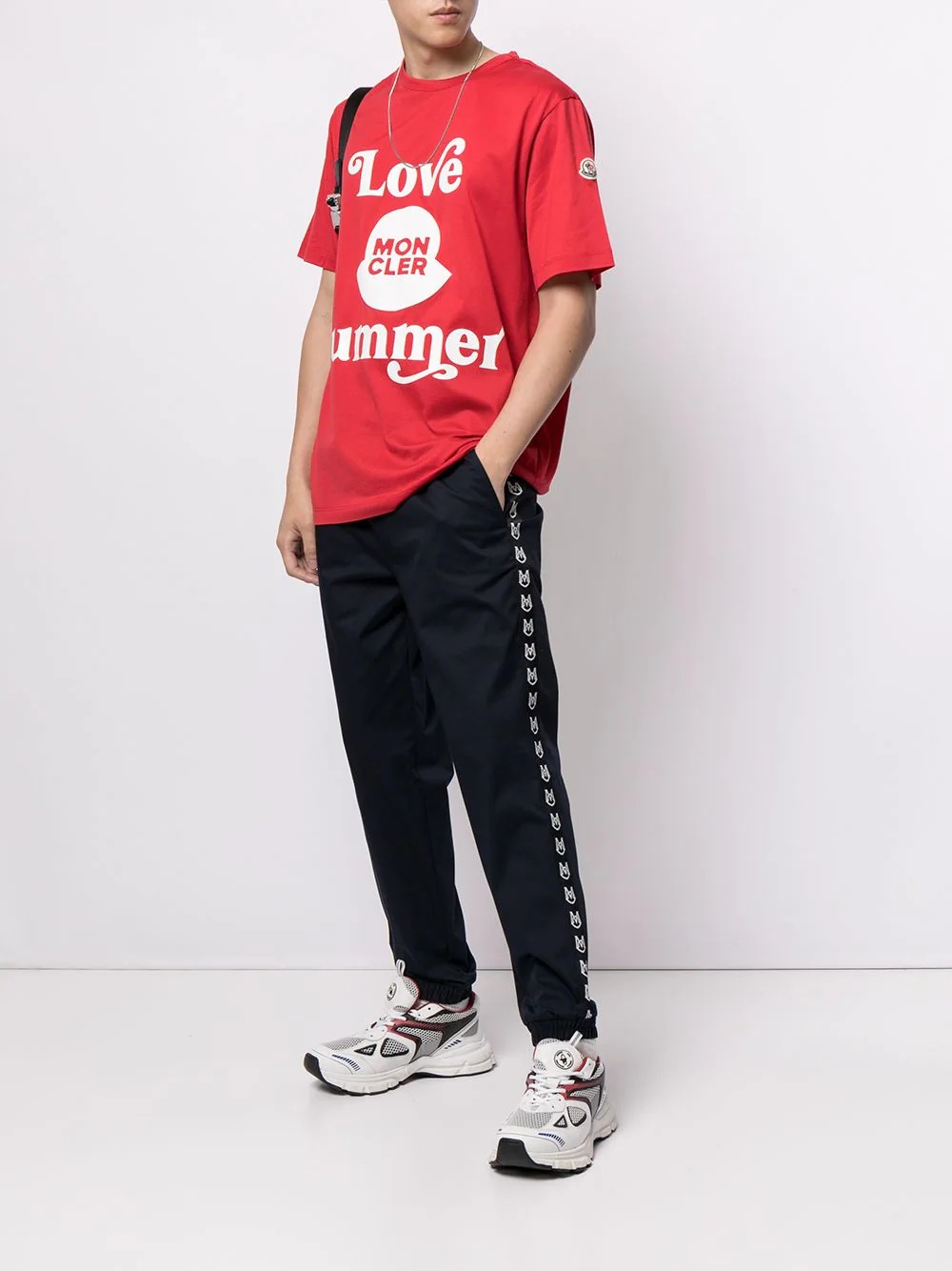 logo-tape track pants - 2