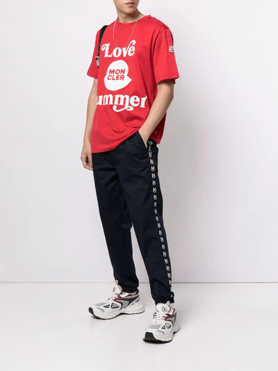 Moncler logo-tape track pants outlook