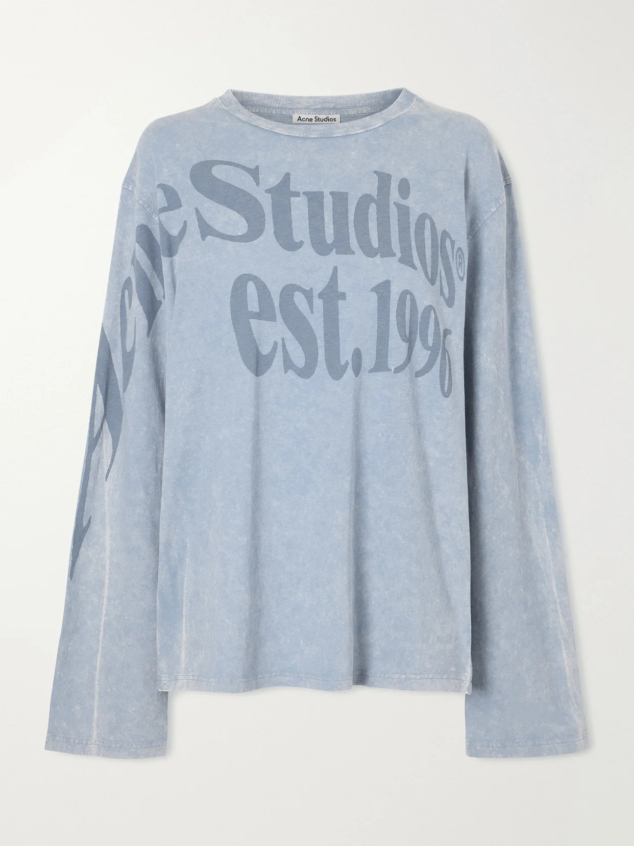 Printed Hemp And Cotton-blend Jersey T-shirt - 1