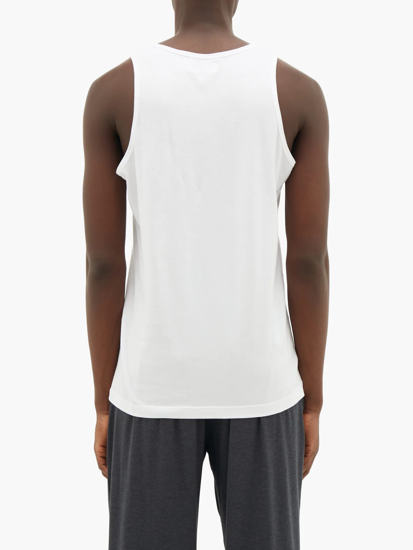 Cotton-jersey tank top - 5