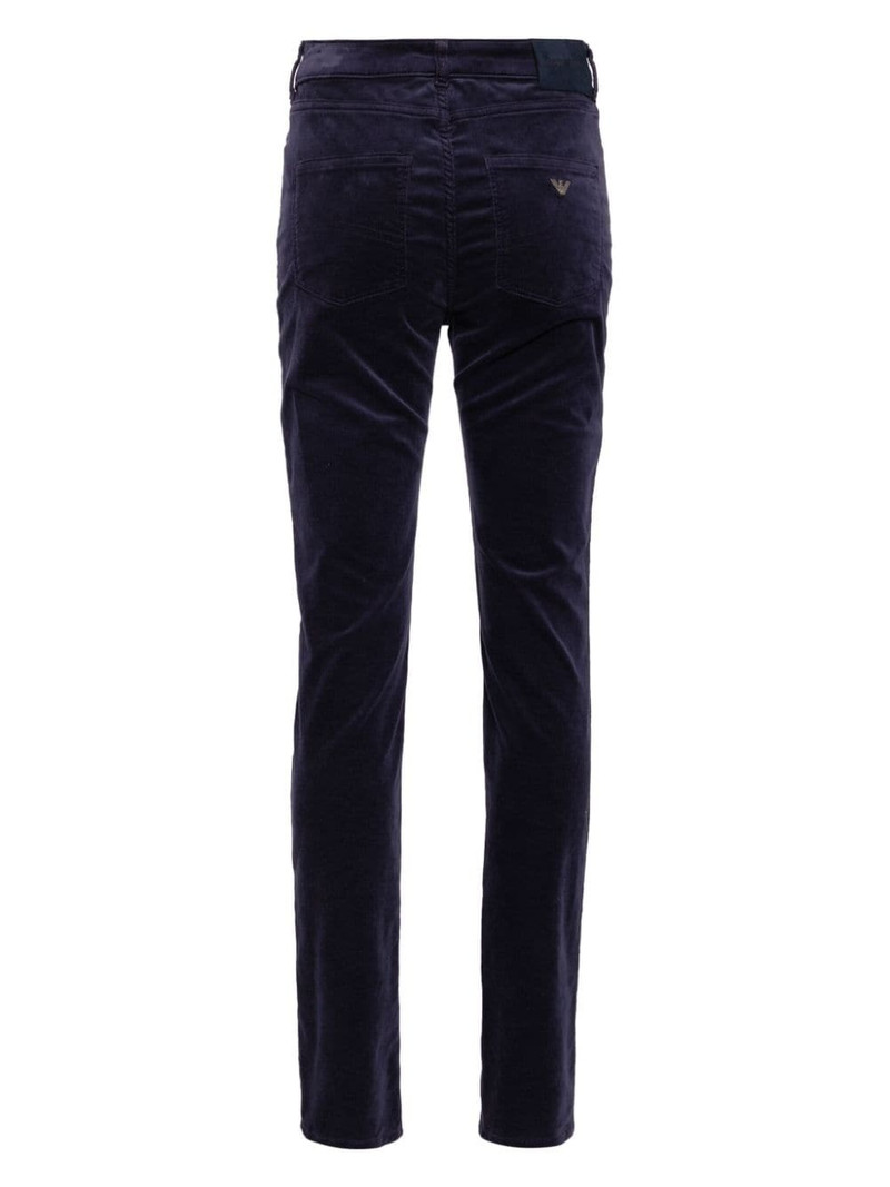 EMPORIO ARMANI high-rise corduroy slim trouser outlook