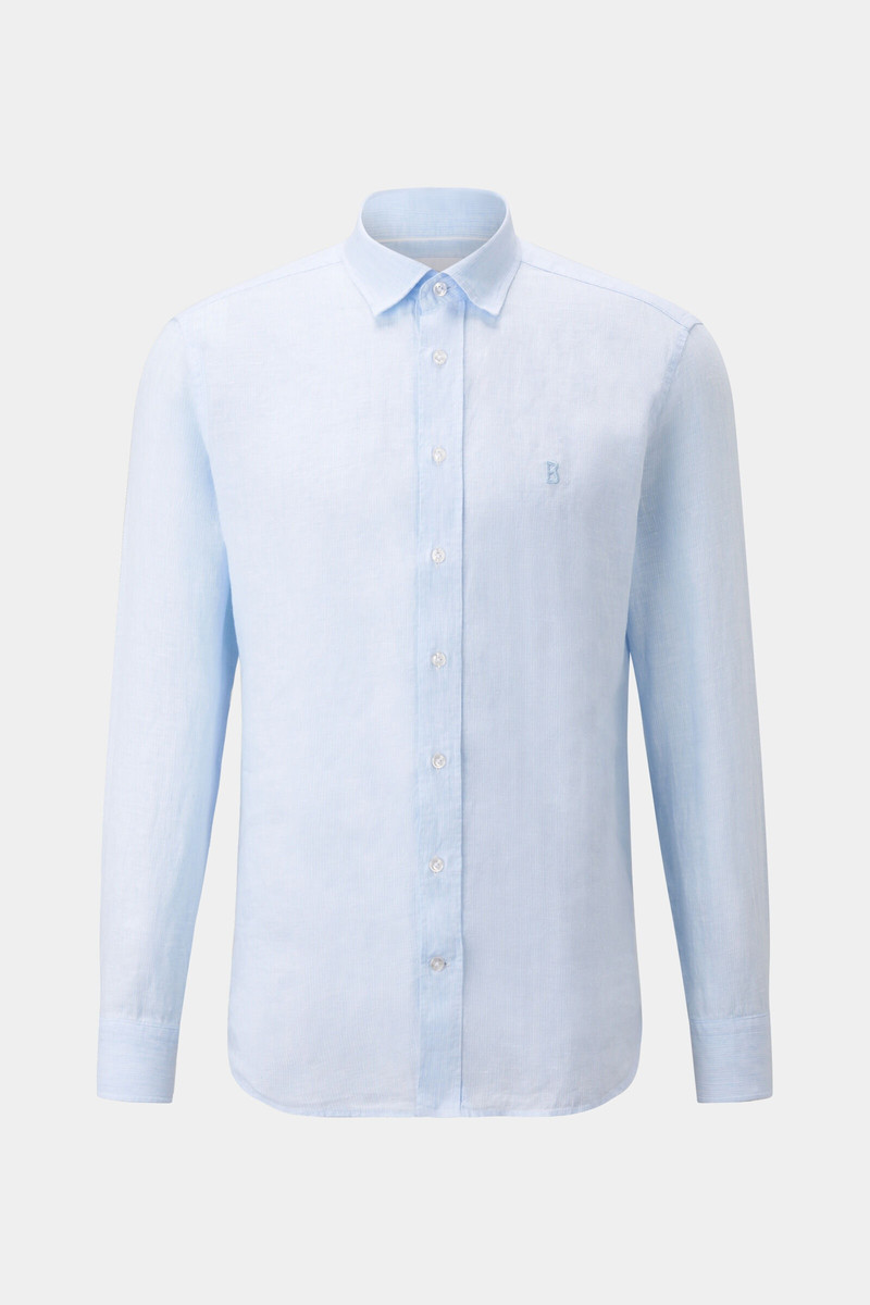 Timi linen shirt in Light blue 1