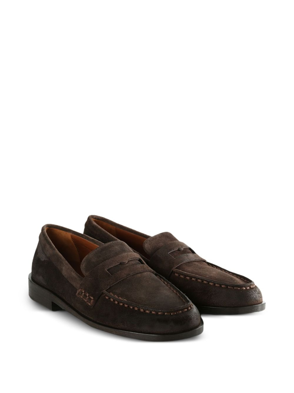 penny-strap leather loafers - 2