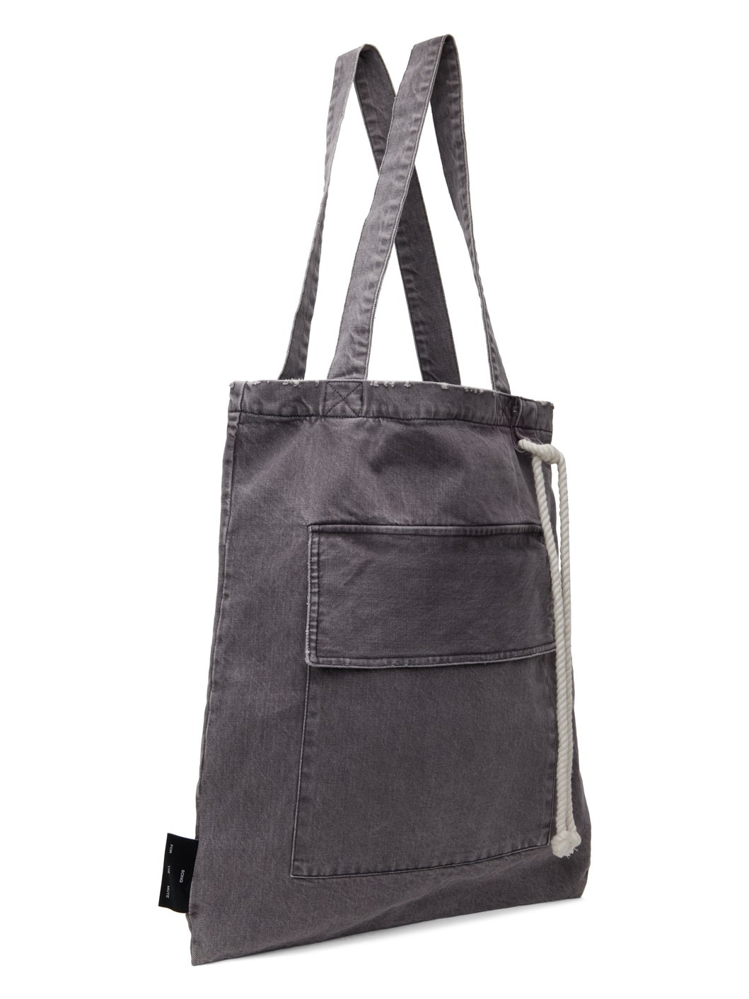 Gray Flap Pocket Tote - 2