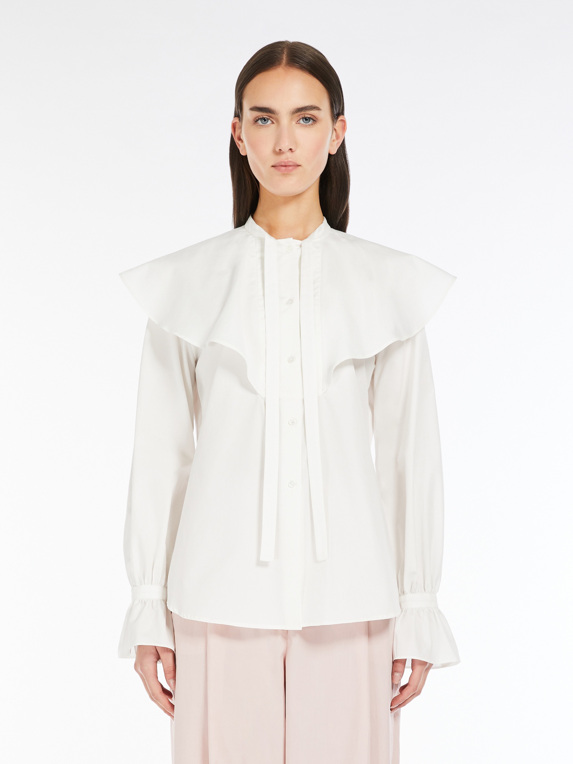 ARSENIO1234 Cotton shirt with cape detail - 3