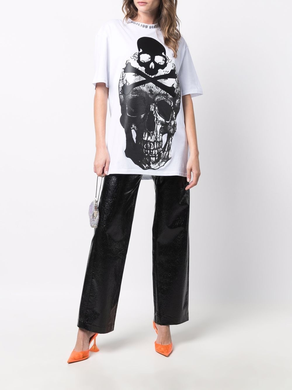 Skull-print short-sleeve T-shirt - 3