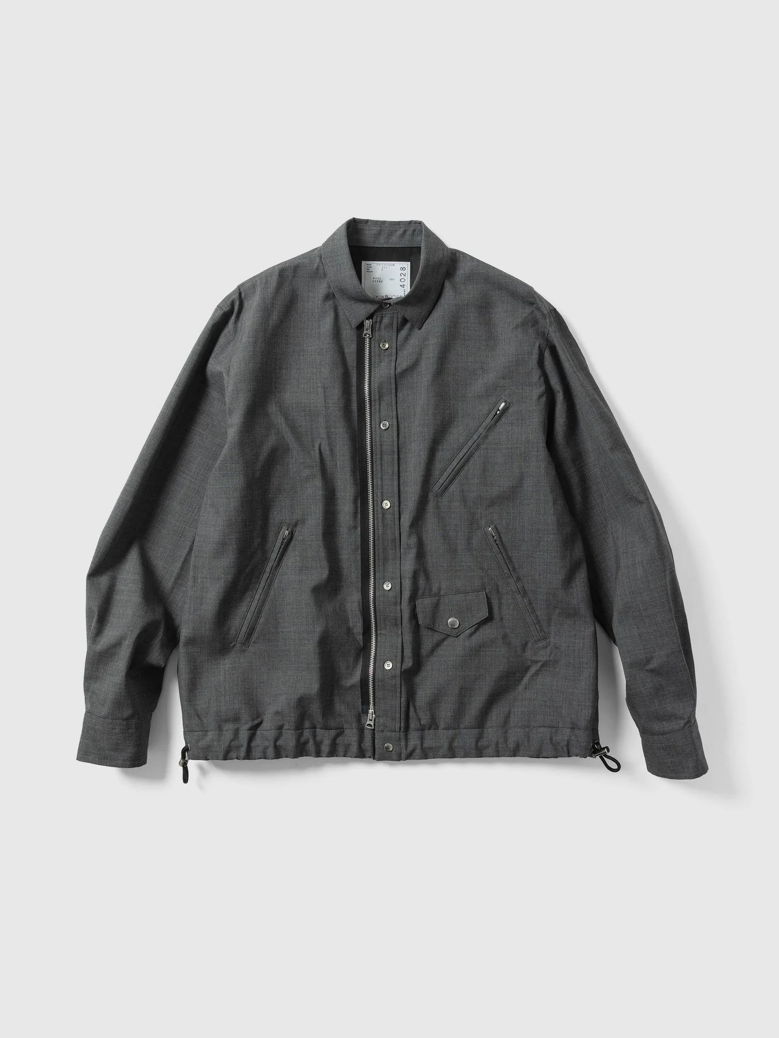 Suiting Blouson Gray - 1