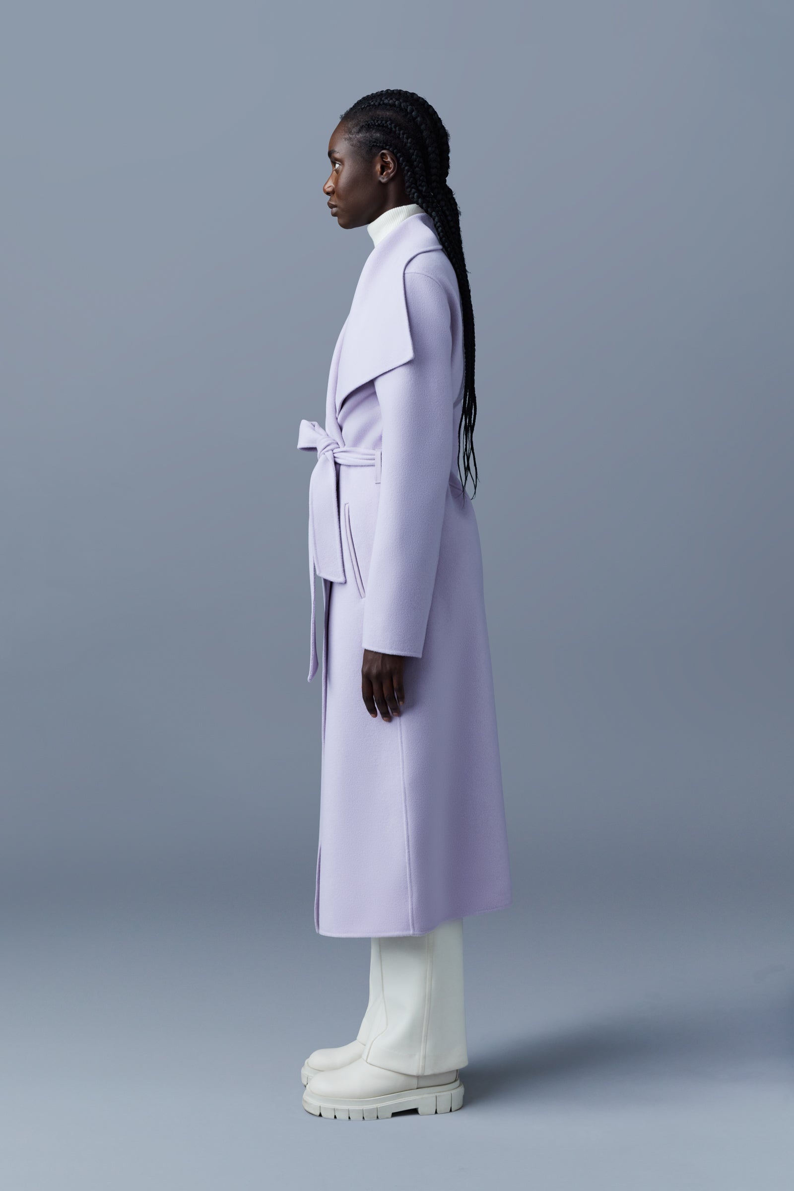 MAI-CN Double-face wool wrap coat - 3
