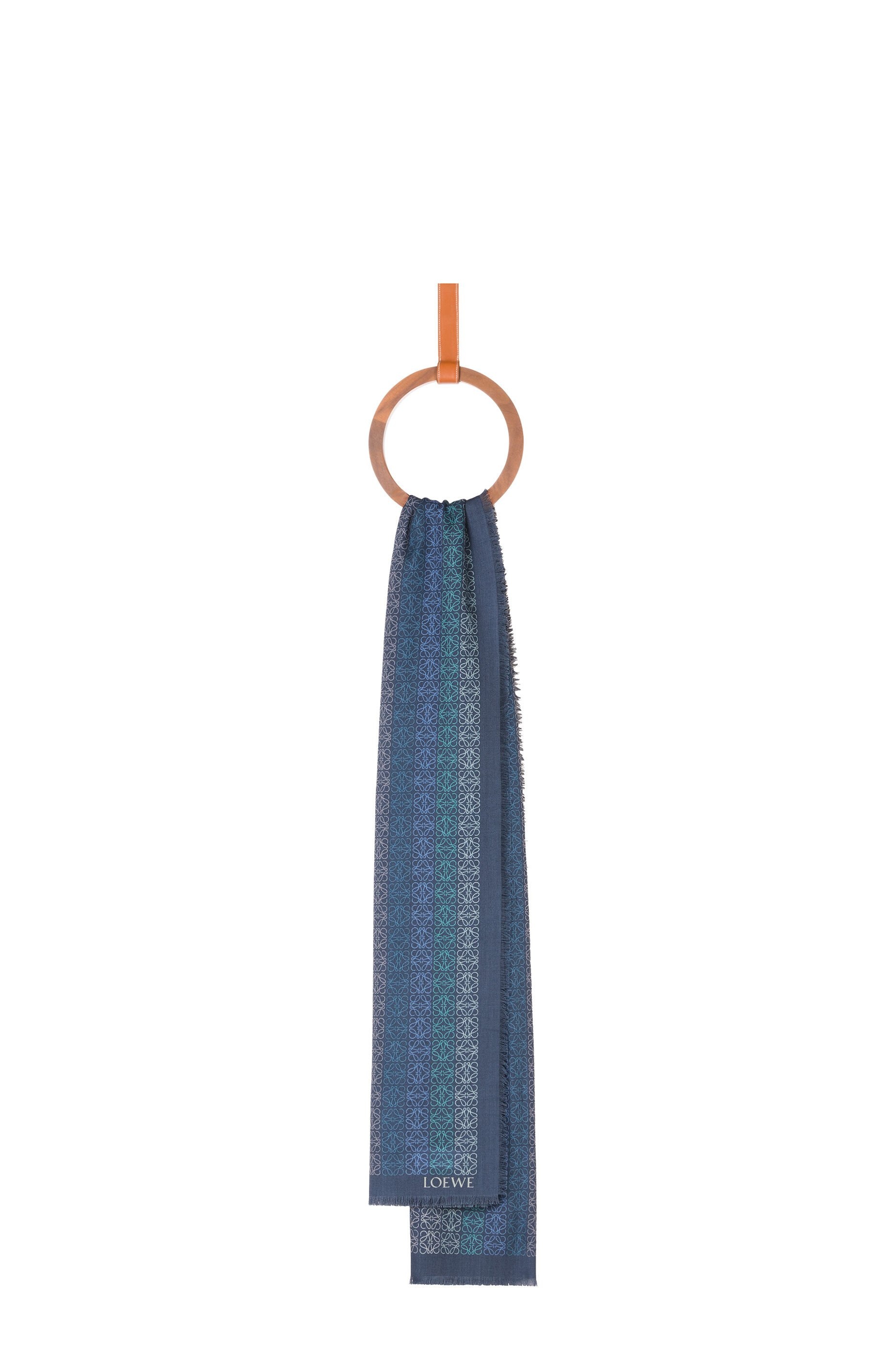 LOEWE Anagram scarf in wool and cashmere - 1