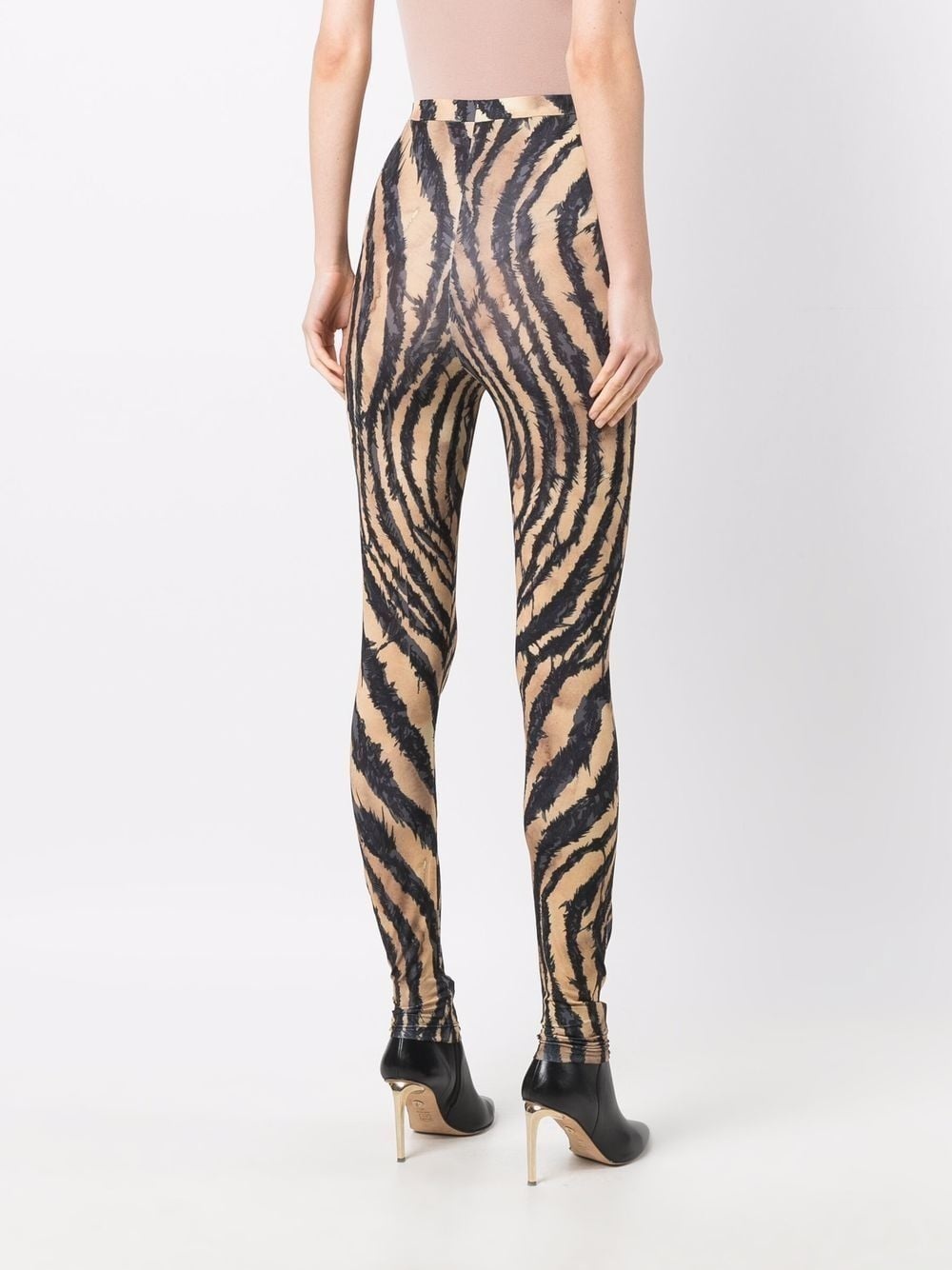 zebra-print leggings - 4