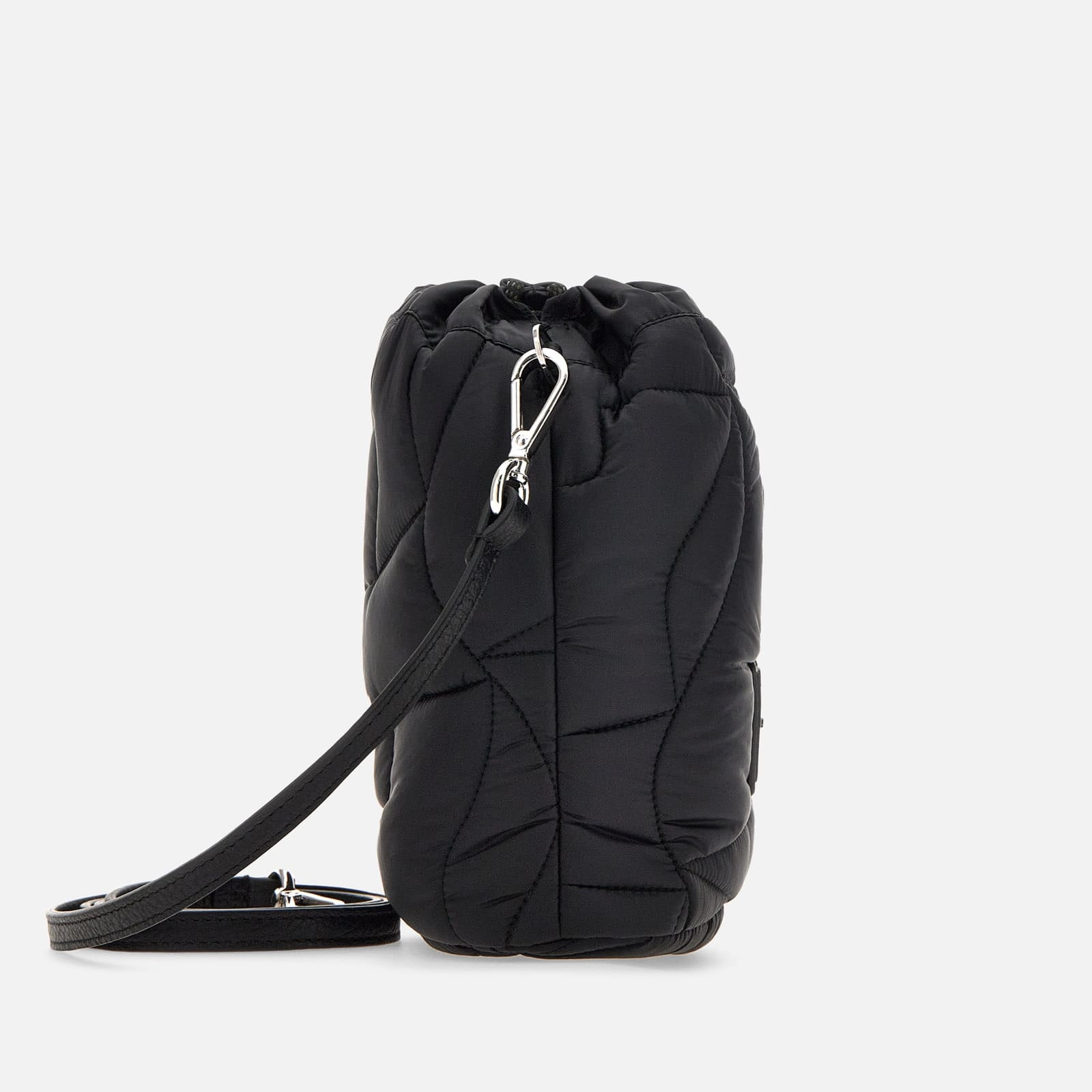 Quilted Bucket Bag Black - 3
