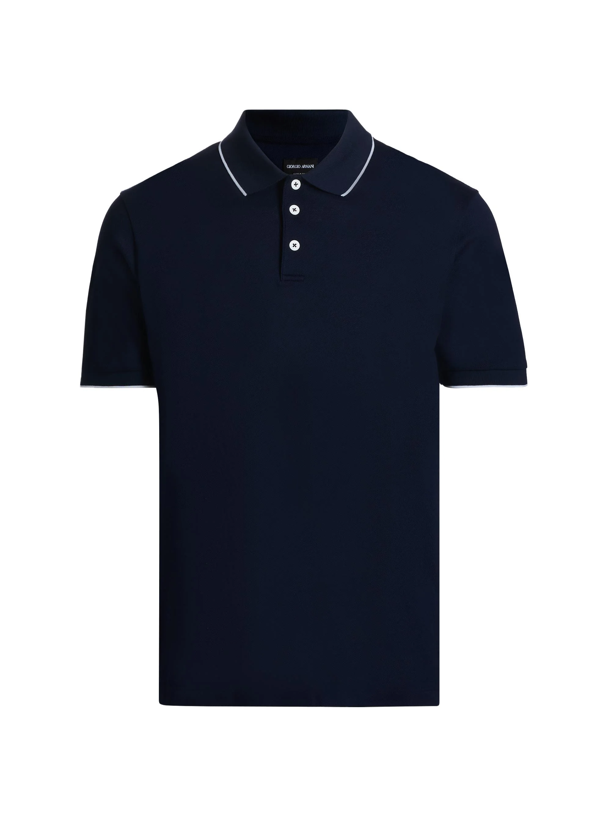 Men's Cotton Jersey Polo Shirt - Blue - 1