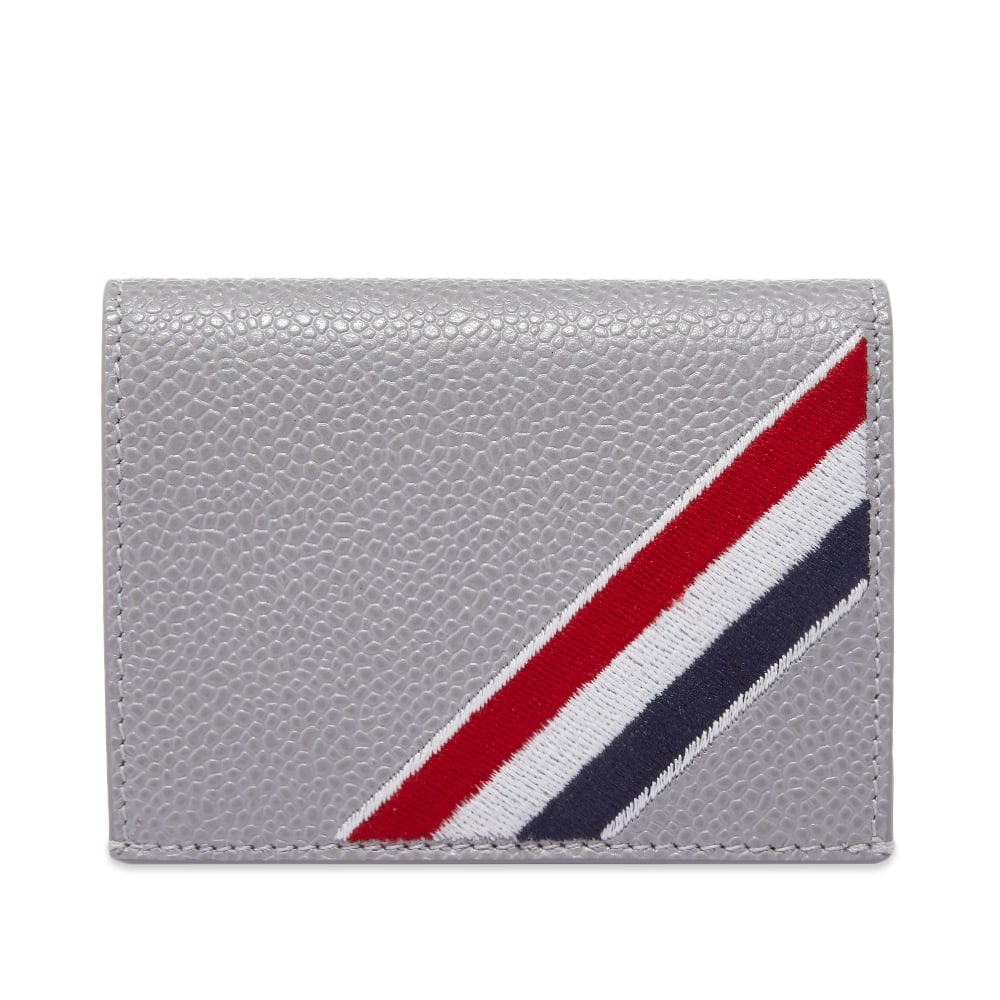 Thom Browne Tricolour Stripe Double Card Holder - 1