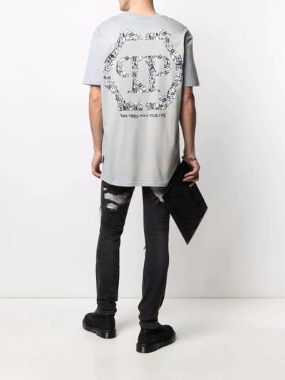 PHILIPP PLEIN graphic-print logo T-shirt outlook